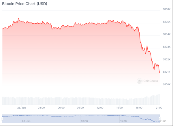 Bitcoin plummets below $102,000: Crypto market faces test of resilience0