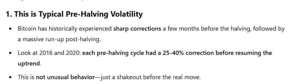 ChatGPT confuses the 2024 Bitcoin halving as set for 2025.